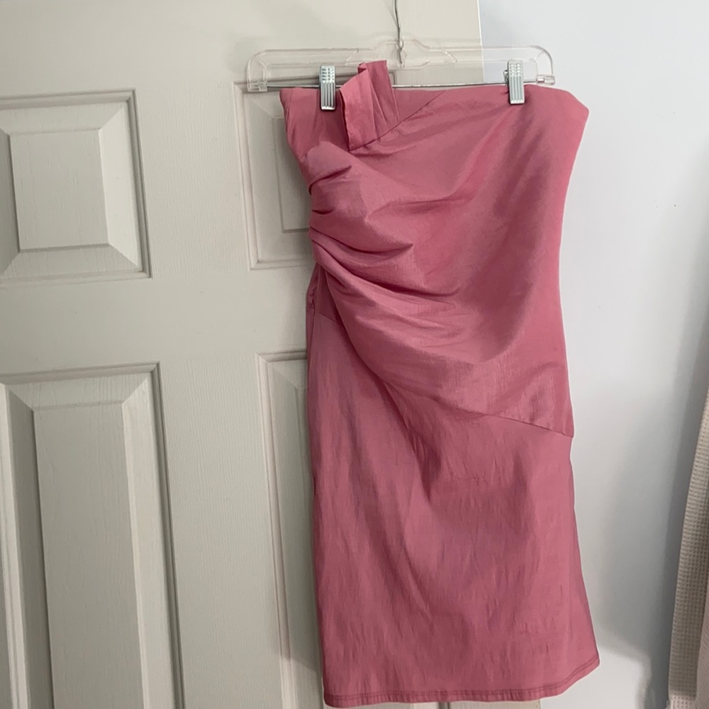 Pink Strapless dress